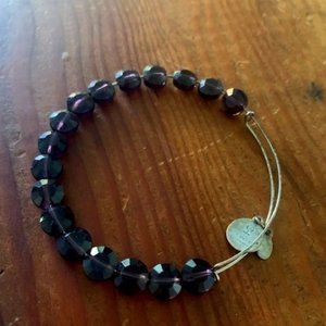 Alex and Ani Luna Purple Beaded Bracelet